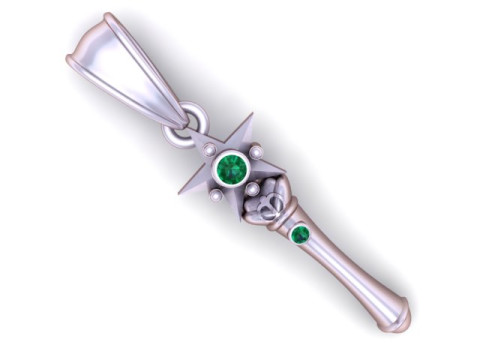 Le pendentif clé de l'empereur modèle imprimable en 3D Modèles 3D en vedette