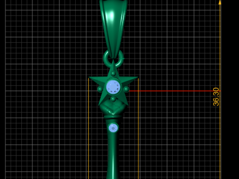 Le pendentif clé de l'empereur modèle imprimable en 3D Modèles 3D en vedette