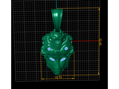 Eye of Gold Pendant 3D Printable Model 3D Print Model