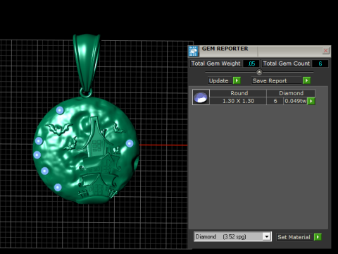 鬼屋吊坠 3D 可打印模型 3D 打印模型