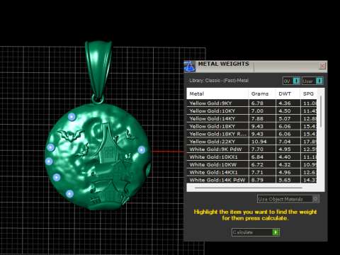 鬼屋吊坠 3D 可打印模型 3D 打印模型