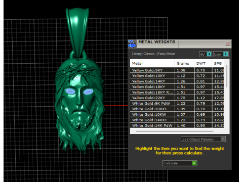 金色耶稣吊坠 3D 打印模型 3D 打印模型