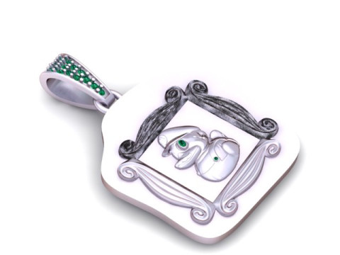 Golden Duck Anhänger 3D-druckbares Modell 3D Druckmodell