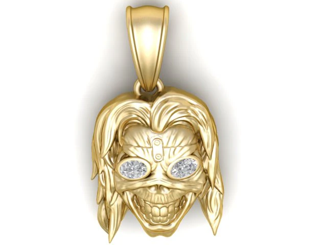 The Midas Skull Pendant 3D Printable Model 3D Print Model .c4d .max .obj .3ds .fbx .stl .blend