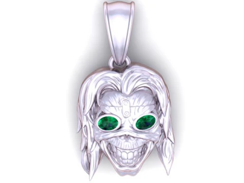 The Midas Skull Pendant 3D Printable Model 3D Print Model