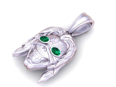 Model Cetak 3D Liontin Tengkorak Midas Model Cetak 3D