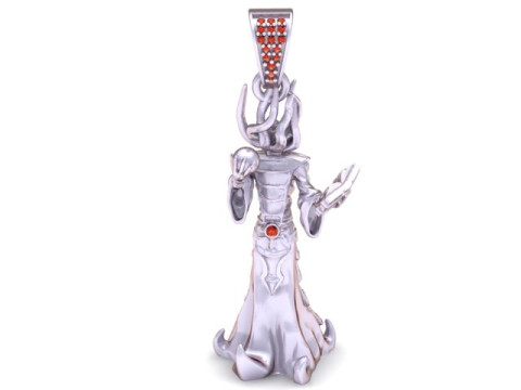 Wisiorek ze złotym bóstwem Model do druku 3D Model do druku 3D