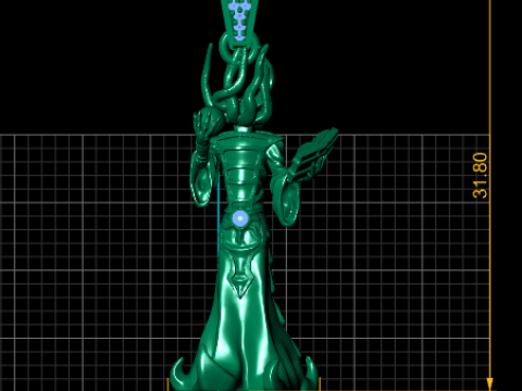 Wisiorek ze złotym bóstwem Model do druku 3D Model do druku 3D