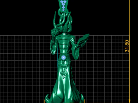 Golden Deity Pendant 3D Printable Model 3D Print Model