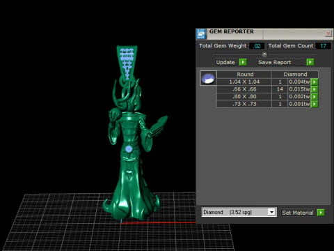 Golden Deity Pendant 3D Printable Model 3D Print Model