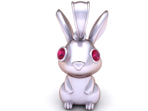 ALTIN TAVŞAN KOLYE 3D YAZDIRILABİLİR MODEL 3D Baskı Modeli