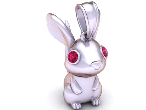 ALTIN TAVŞAN KOLYE 3D YAZDIRILABİLİR MODEL 3D Baskı Modeli