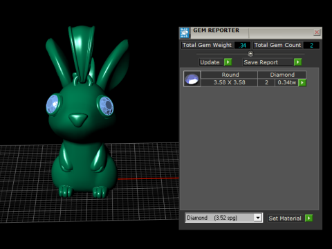 ALTIN TAVŞAN KOLYE 3D YAZDIRILABİLİR MODEL 3D Baskı Modeli