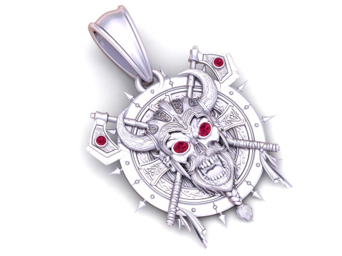 Danasure 骷髅面金吊坠 3D 打印模型 3D 打印模型