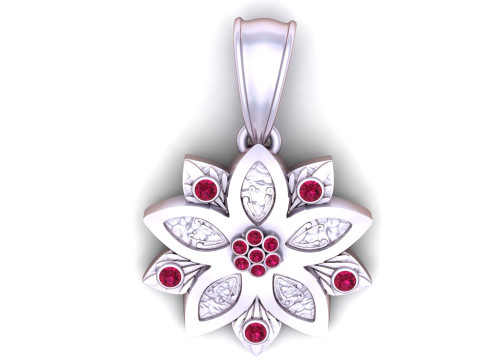 ПІДВІС З ЗОЛОТОЮ КВІТКОЮ 3D МОДЕЛЬ ДЛЯ ДРУКУ 3D Принт Модель