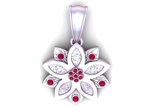 GOLDEN FLOWER PENDANT 3D PRINATBLE MODEL 3D Print Model