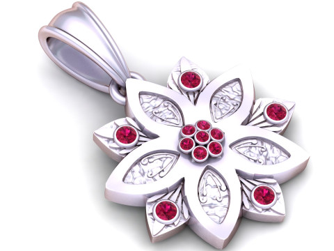 ПІДВІС З ЗОЛОТОЮ КВІТКОЮ 3D МОДЕЛЬ ДЛЯ ДРУКУ 3D Принт Модель