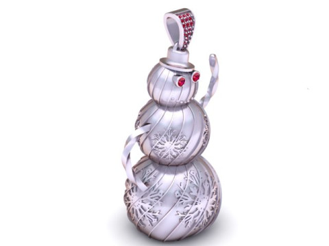 MODEL CETAK 3D LIONTIN MAN SALJU EMAS Model Cetak 3D