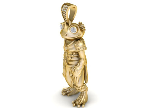LADY FROG PENDANT 3D PRINTABLE MODEL 3D Print Model