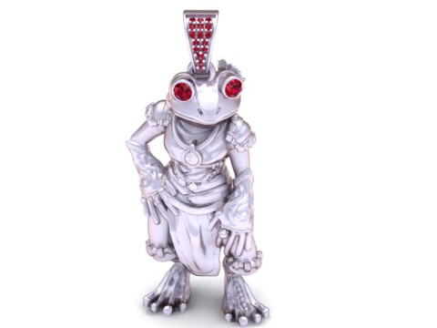 LADY FROG PENDANT 3D PRINTABLE MODEL 3D Print Model