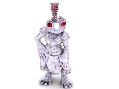 LADY FROG PENDANT 3D PRINTABLE MODEL 3D Print Model
