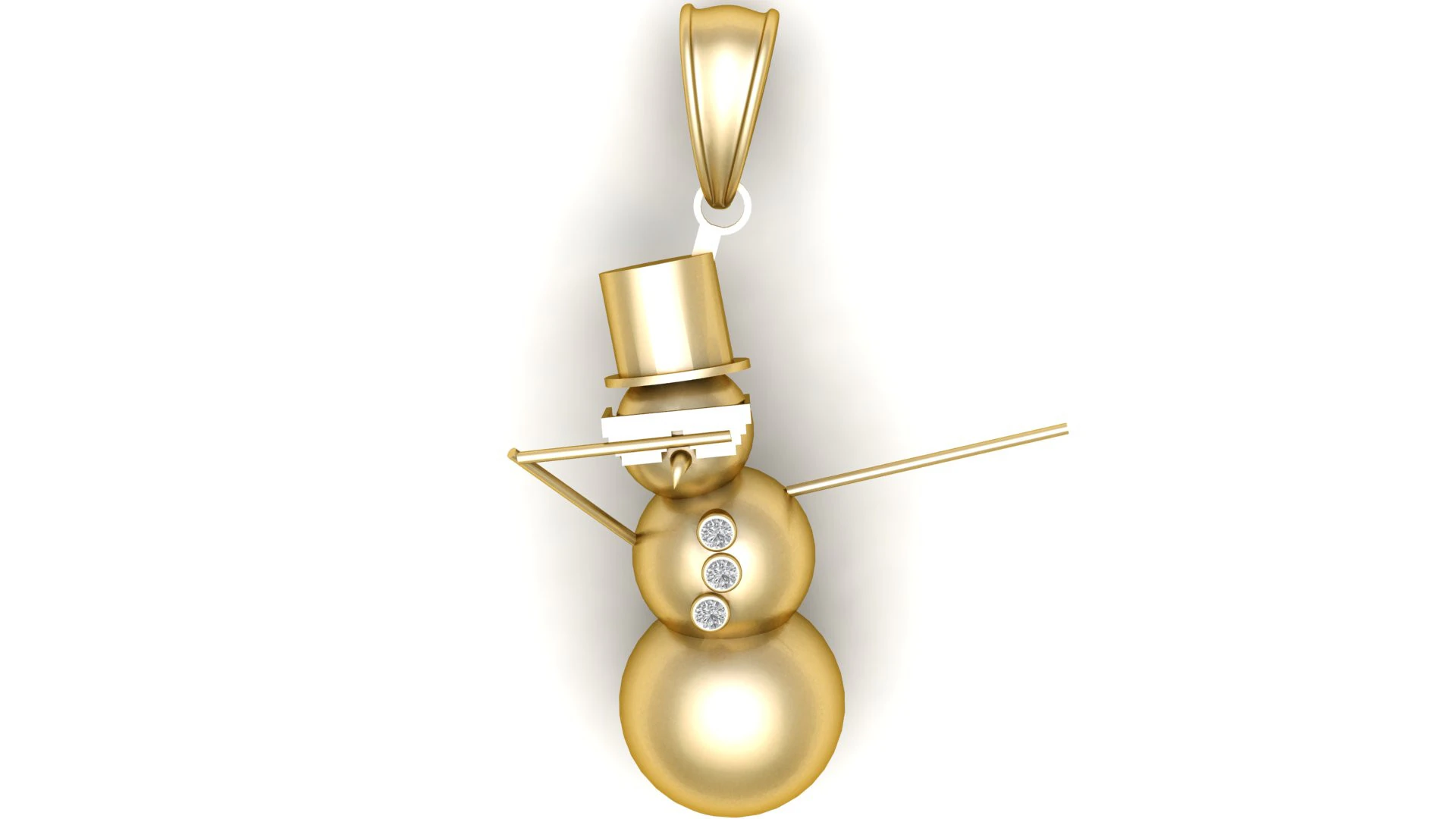 Ice Man Pendant 3D Printable Model 3D Print Model .c4d .max .obj .3ds .fbx .stl .blend