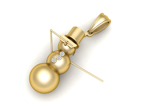 Подвеска Ледяного Человека 3D Модель для печати 3D Принт Модель