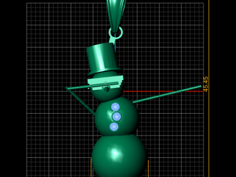 Подвеска Ледяного Человека 3D Модель для печати 3D Принт Модель