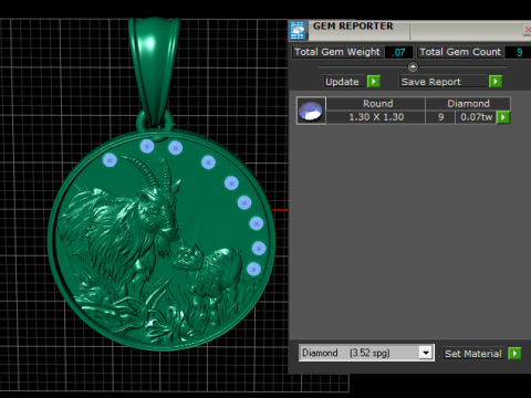 带婴儿吊坠的母山羊 3D 打印模型 3D 打印模型