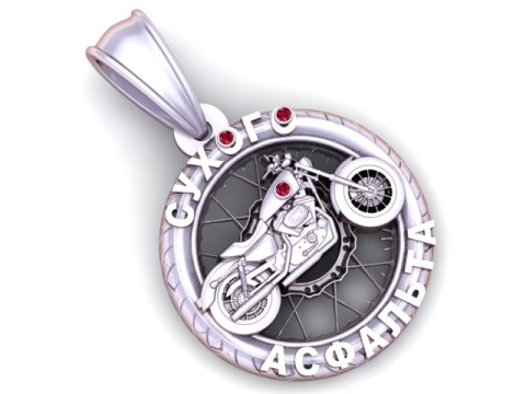 MODEL CETAK 3D LIONTIN BYKE EMAS Model Cetak 3D