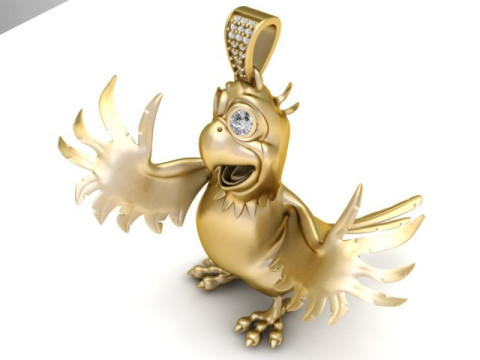 金鸡吊坠 3D 打印模型 3D 打印模型