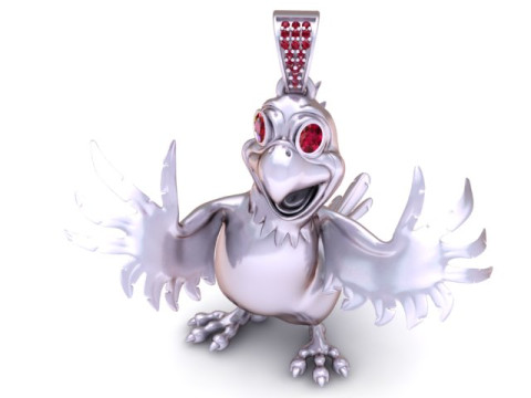 金鸡吊坠 3D 打印模型 3D 打印模型