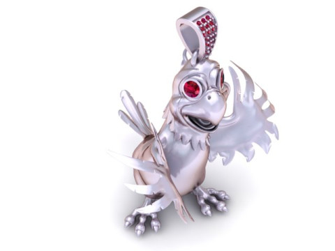 金鸡吊坠 3D 打印模型 3D 打印模型