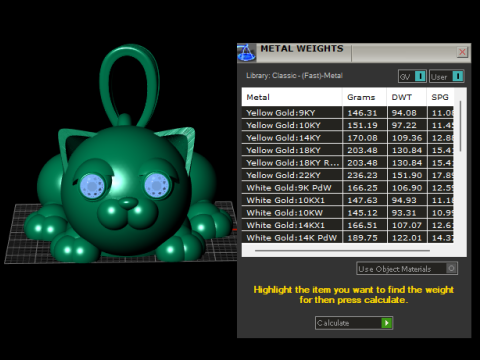 Тривимірна модель підвіски «Золотий кіт» для друку 3D Принт Модель