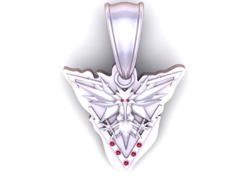 पोकेमॉन गो टीम इंस्टिंक्ट पेंडेंट 3डी प्रिंट करने योग्य मॉडल 3D प्रिंट मॉडल