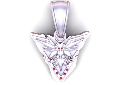 Pokmon Go Team Instinct Pendant 3D Printable Model 3D Print Model