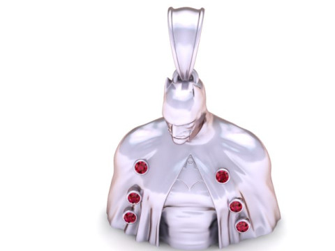 Modello stampabile in 3D con ciondolo Batman dorato Modello di stampa 3D