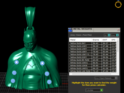 Modello stampabile in 3D con ciondolo Batman dorato Modello di stampa 3D