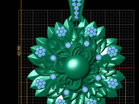 向日葵吊坠 3D 打印模型 3D 打印模型