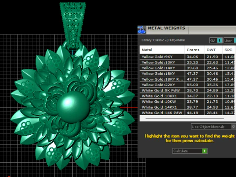 Sunflower Pendant 3D Printable Model 3D Print Model