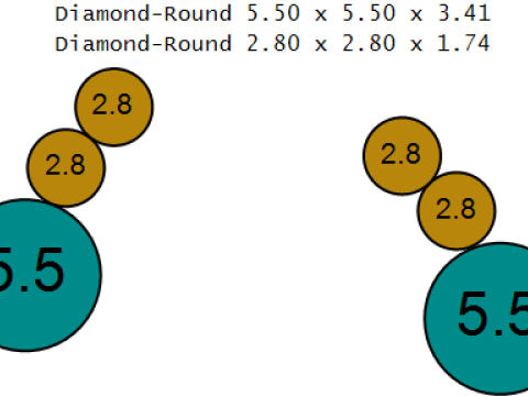 Triple Diamond Drop Hoop Earring 3D Printable Model 3D Print Model