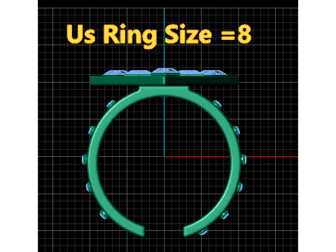 Model Cetak 3D Cincin Bentuk Segitiga Model Cetak 3D