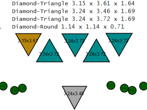 Triangle Shape Ring 3D Printable Model 3D Print Model
