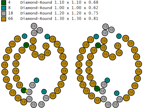 Floraler Diamant-Eleganz-Ohrring, 3D-druckbares Modell 3D Druckmodell