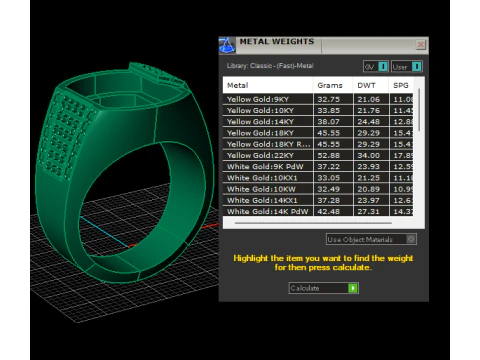 Modern Blue Gemstone Ring 3D Printable Model 3D Print Model