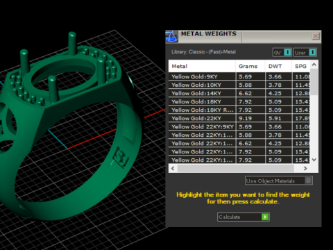 Mavi Topaz Erkek Yüzüğü 3D Yazdırılabilir Model 3D Baskı Modeli