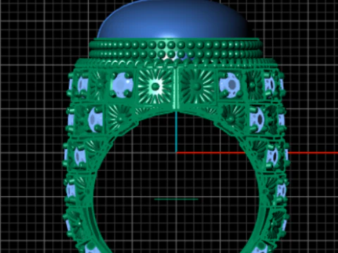 Monkor Men Ring 3D Printable Model 3D Print Model