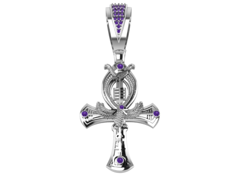 मिस्र का अंख क्रॉस पेंडेंट 3डी प्रिंट करने योग्य मॉडल 3D प्रिंट मॉडल