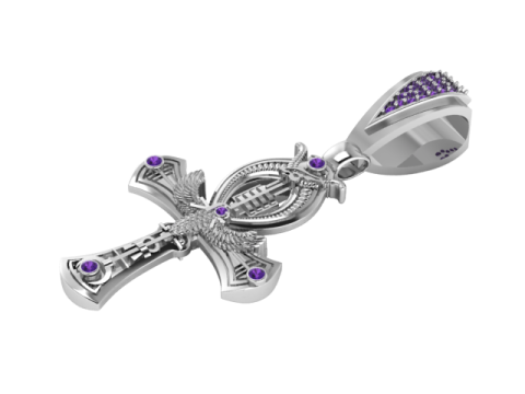 मिस्र का अंख क्रॉस पेंडेंट 3डी प्रिंट करने योग्य मॉडल 3D प्रिंट मॉडल