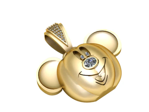 Mickey Pumpkin Pendant 3D Printable Model 3D Print Model